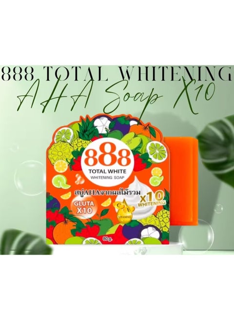 888 TOTAL WHITE 888 Total White Whitening Soap Glutathione x10 and x10 Fast  Effective 100% ORIGINAL | Best Price KSA