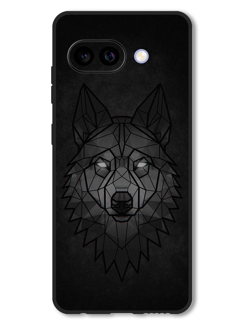 Theodor Case Compatible with Google Pixel 9A Protection Shockproof Bumper Cover Wolf Abstract - Image 1