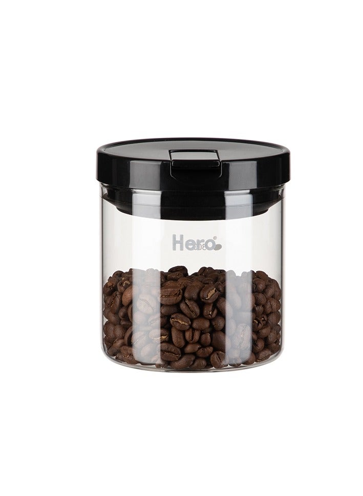 زيروهيرو زيرو هيرو برطمان زجاجي محكم الإغلاق / عبوة تخزين من البايركس - مجموعة من 4 قطع، زجاج بوروسيليكات مقاوم للحرارة، 1200 مل / 1000 مل / 700 مل / 500 مل. - Image 3