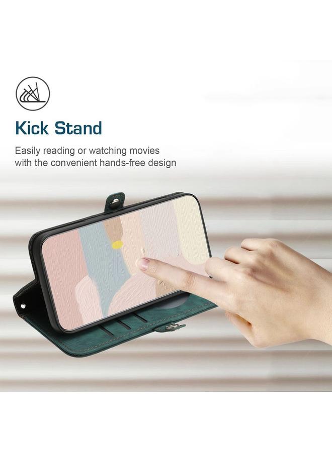 S-TOP Case For Samsung Galaxy M62 / F62 Side Buckle Double Fold Hand Strap Leather Phone Case - Image 5