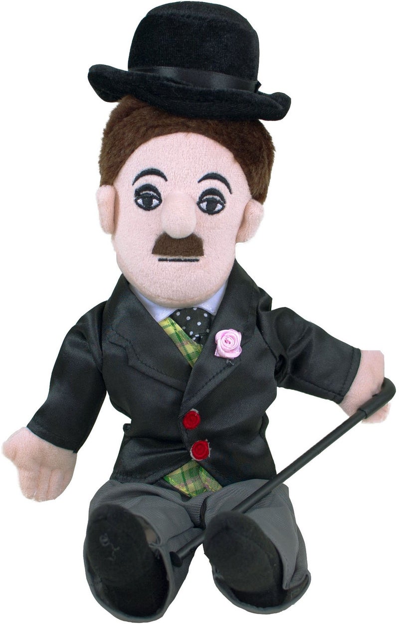 The Unemployed Philosophers Guild Charlie Chaplin Little Thinker - 12" Soft Stuffed Plush Doll - Image 1