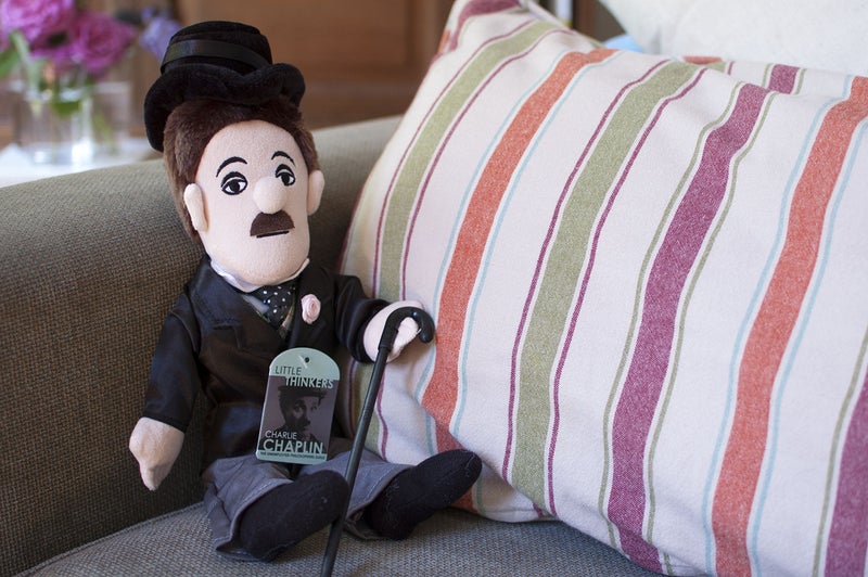 The Unemployed Philosophers Guild Charlie Chaplin Little Thinker - 12" Soft Stuffed Plush Doll - Image 3
