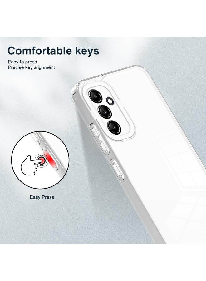 اس-توب جراب لهاتف Samsung Galaxy A54 5G 3 في 1 جراب هاتف شفاف من مادة TPU الملونة بإطار من البولي كربونات - Image 5