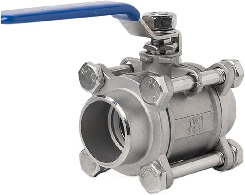 316 Stainless Steel Full Bore Ball Valve DN32 High Temperature Welded Water Switch - Image 2