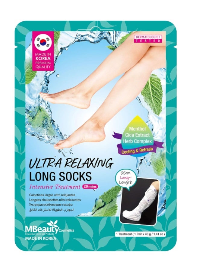 MBeauty Ultra Relaxing Long Socks -1 Pair x 40 g - Image 1