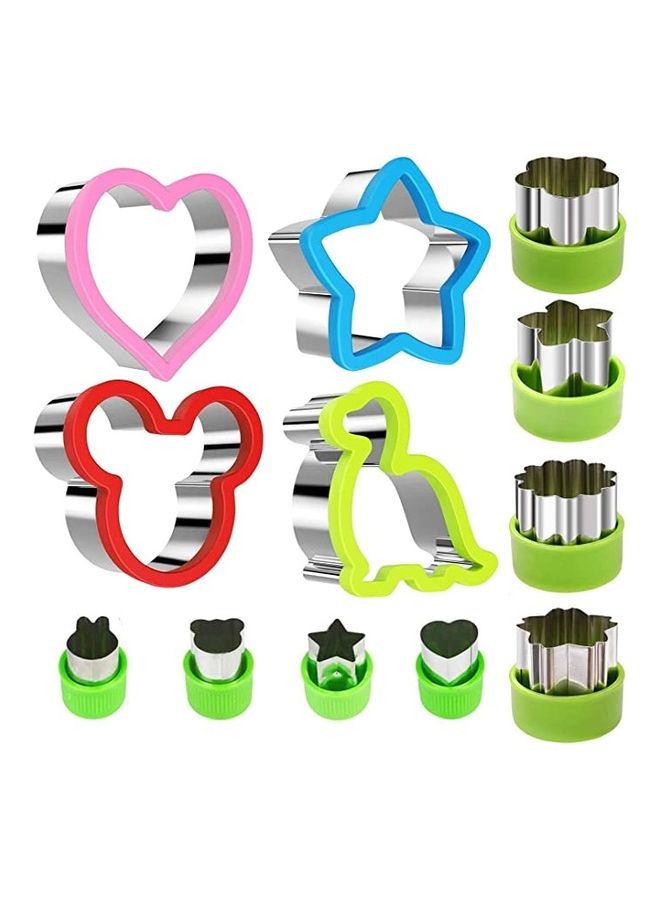Loquat Diffrent Shapes Sandwich, Cookie And Vegetable Cutters Mold For Kids Multicolour 50grams - Image 1