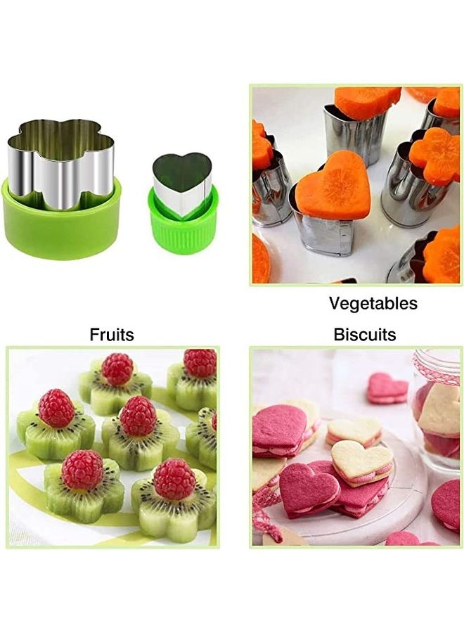Loquat Diffrent Shapes Sandwich, Cookie And Vegetable Cutters Mold For Kids Multicolour 50grams - Image 4