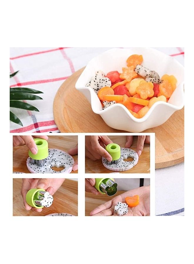 Loquat Diffrent Shapes Sandwich, Cookie And Vegetable Cutters Mold For Kids Multicolour 50grams - Image 2