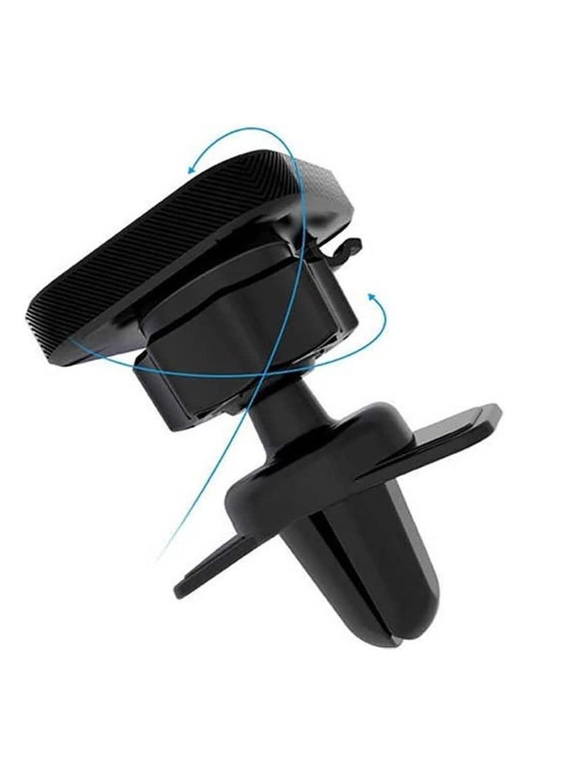 LEDIN 2 in 1 Magnetic Car Phone Holder Mount 360 Degree Adjustable Head Dashboard and Air Vent Mount Universal with All Devices - Image 2