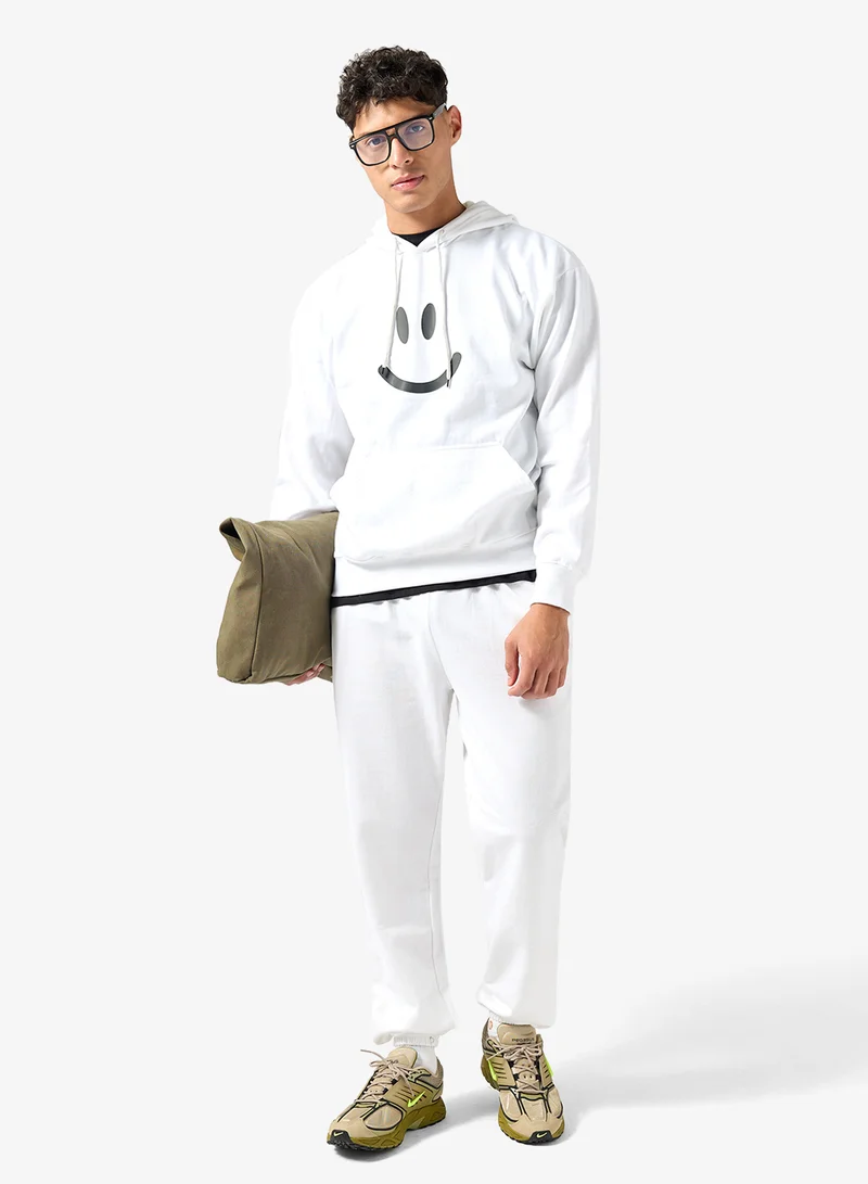 Seventy Five Basics Graphic Print Hoodie