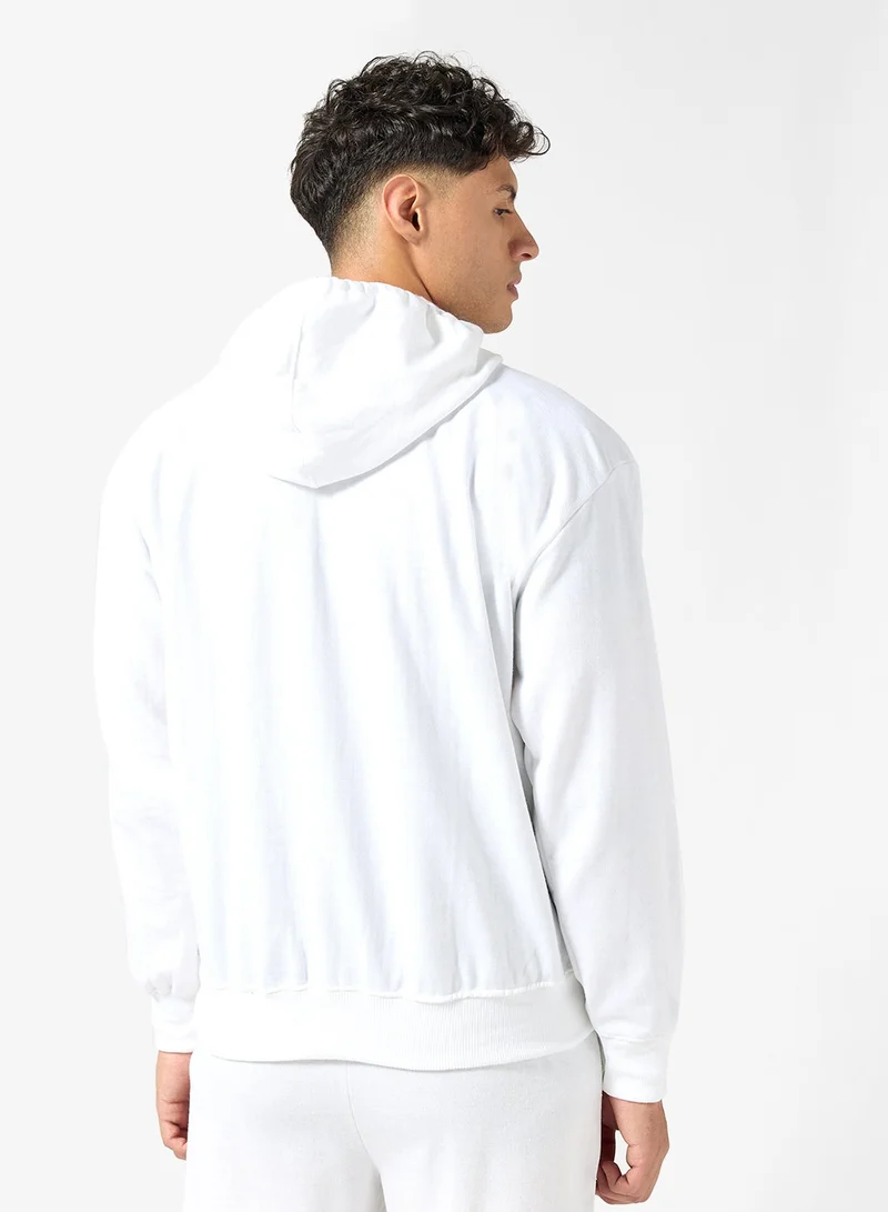 Seventy Five Basics Graphic Print Hoodie