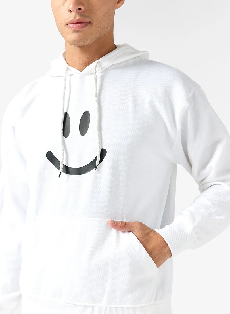 Seventy Five Basics  Graphic Print Hoodie for Men | Best Price UAE