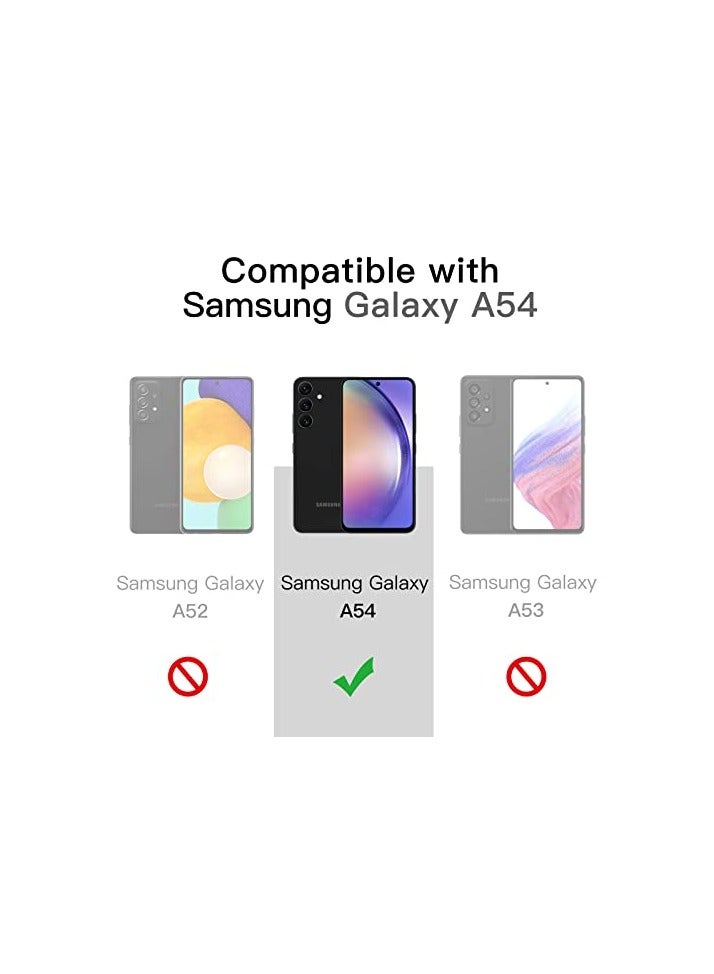 جي تيك واقي شاشة JETech لهاتف Samsung Galaxy A54 5G مقاس 6.4 بوصة، طبقة من الزجاج المقوى 9H، مضاد للخدش، شفاف عالي الدقة، 3 عبوات - Image 2