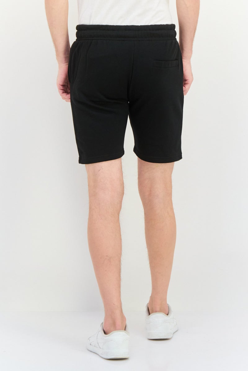 Fleece Factory Men Solid Drawstring Fleece Shorts, Off White Heather - Image 3