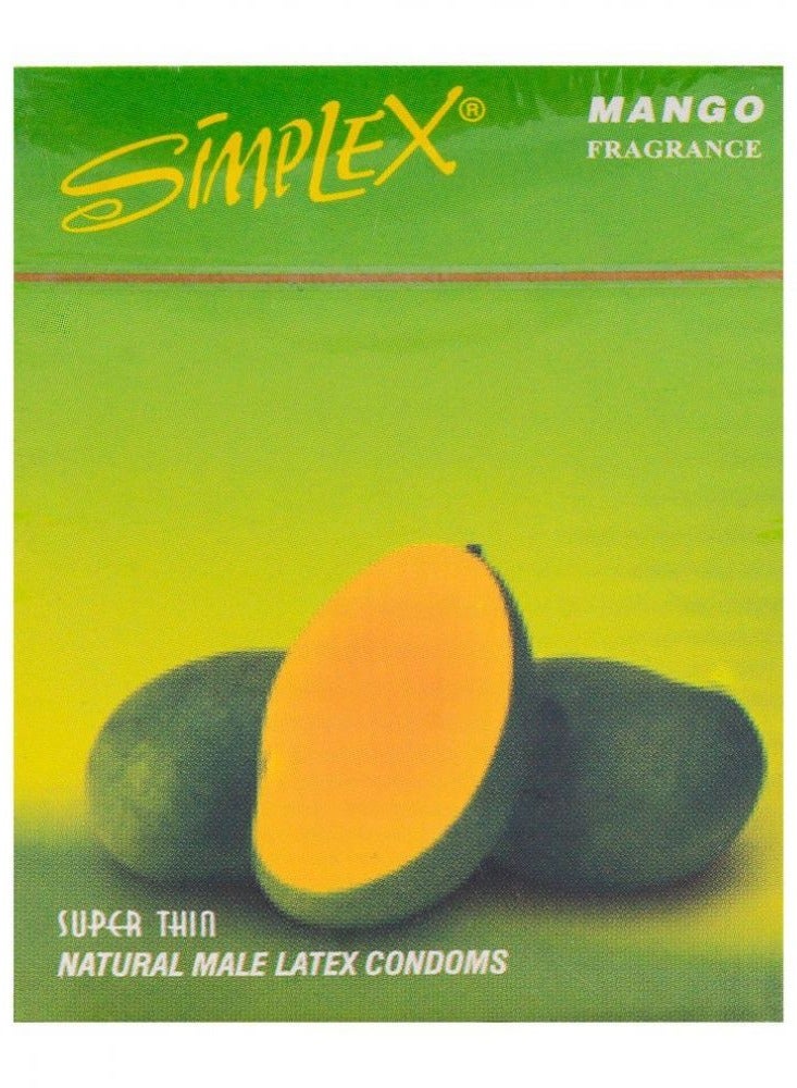 سيمبليكس واقي ذكري سيمبلكس بالمانجو - 4 علب من 3 قطع - Image 2