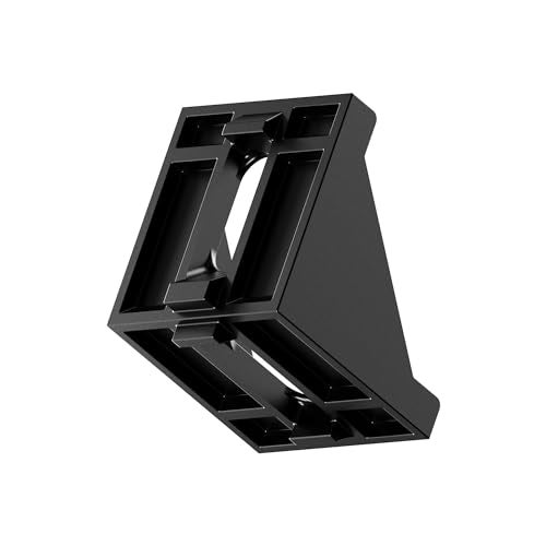 FOCMKEAS 8Pcs 4040 Series Inside Corner Bracket Gusset, 40mm x 40mm Aluminum L Bracket Connector for 4040 4080 Aluminum Extrusion Profile, Black - Image 4