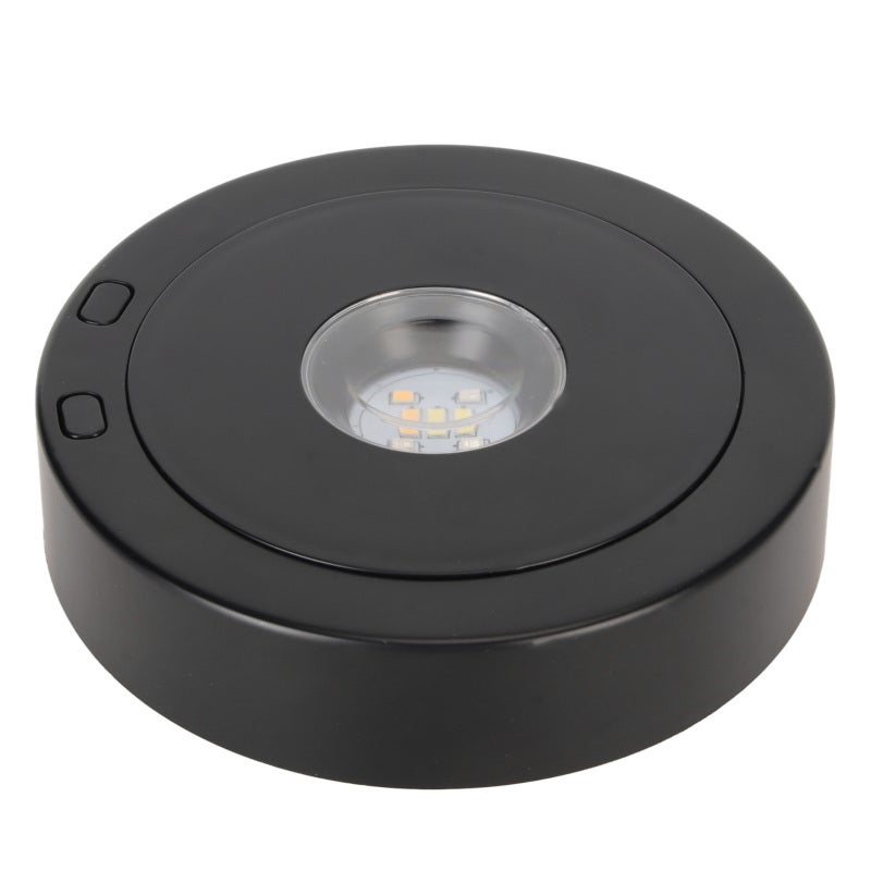 LED Rotating Display Base Black 360 Degrees 80s Circle Battery Or USB Power Turntable Display Stand for Crystals Glass - Image 4