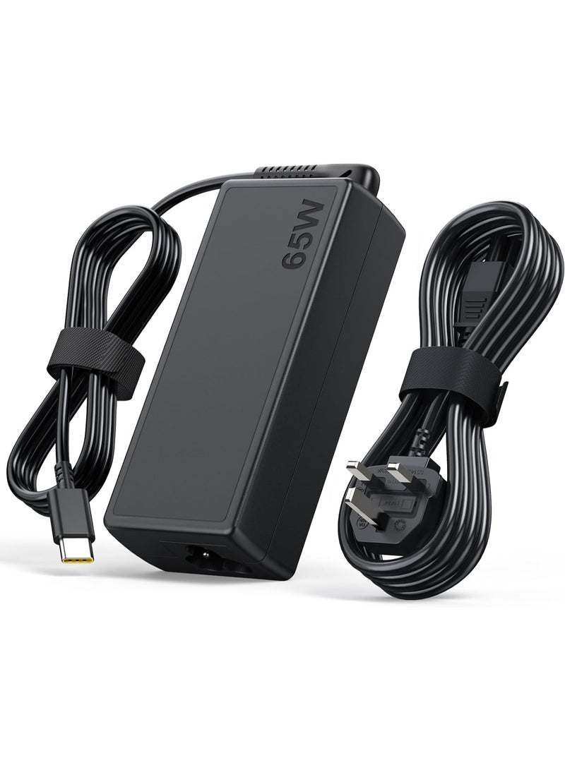Zexen 65W 45W USB C Charger for Lenovo ThinkPad Yoga HP Chromebook Power Supply for Dell Latitude XPS Huawei Laptop PC Type C Charger Adapter for MacBook Pro Air Asus Acer Samsung Google - Image 1