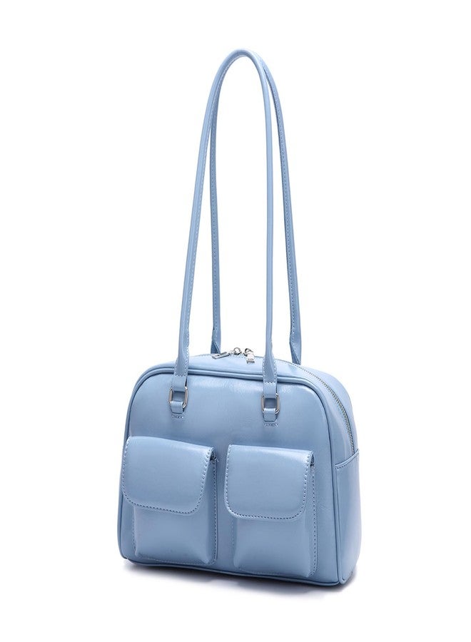 VODIU Shoulder Bag For Women,Retro Leather Tote Handbags Satchel Bag Trendy Clutch Purse - Image 1