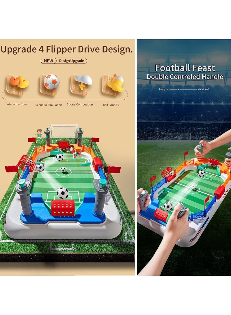هالامودو لعبة لوحة كرة القدم الصغيرة للأطفال: ألعاب طاولة كرة القدم للأطفال 3 4 5 6 7 8-12 سنة - لعبة الرياضة التفاعلية للبنبول عمر 3 + حفلة منزلية داخلية - هدية عيد ميلاد للفتيان والبنات - Image 3