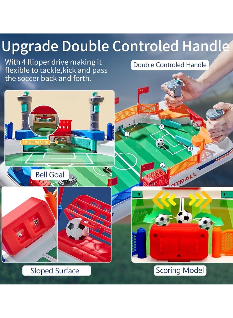 هالامودو لعبة لوحة كرة القدم الصغيرة للأطفال: ألعاب طاولة كرة القدم للأطفال 3 4 5 6 7 8-12 سنة - لعبة الرياضة التفاعلية للبنبول عمر 3 + حفلة منزلية داخلية - هدية عيد ميلاد للفتيان والبنات - Image 4