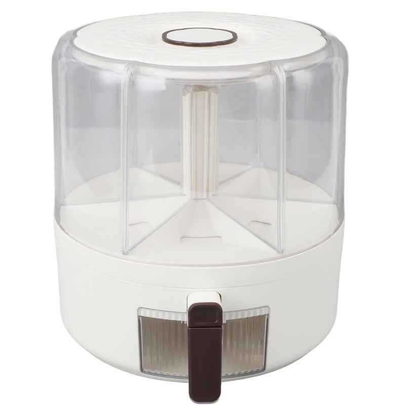 Rotating Sealed Rice Dispenser Grain Storage Container For Cereal Dry Food S Color - Image 2