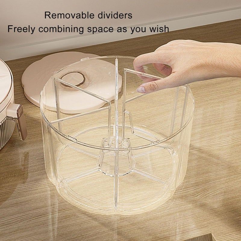 Rotating Sealed Rice Dispenser Grain Storage Container For Cereal Dry Food S Color - Image 5