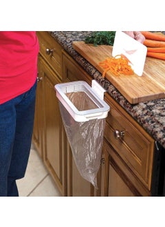 N M Z N M Z Garbage Bag Holder Storage Rack Hanging Back Cupboard Door Hanging Kitchen Cabinet Kitchen Trash Rack Tools  - Image 4