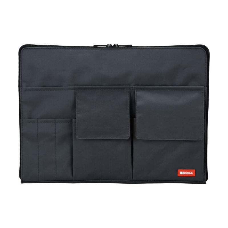 Lihitlab Laptop Sleeve With Storage Pockets (Bag-In-Bag)  10 X 13.8 Inches  Black (A7554-24) - Image 1