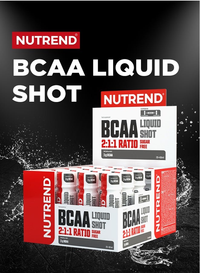 NUTREND BCAA Liquid Shot Sugar Free 60 ml x 20 Pcs - Image 5