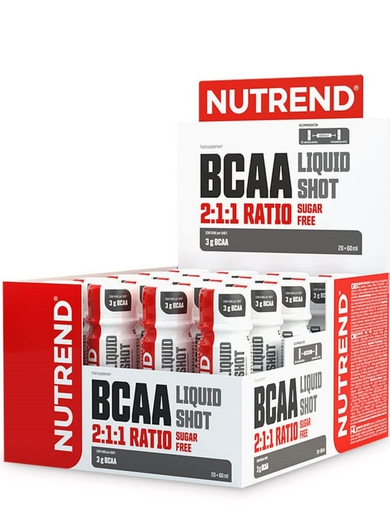 NUTREND BCAA Liquid Shot Sugar Free 60 ml x 20 Pcs - Image 1