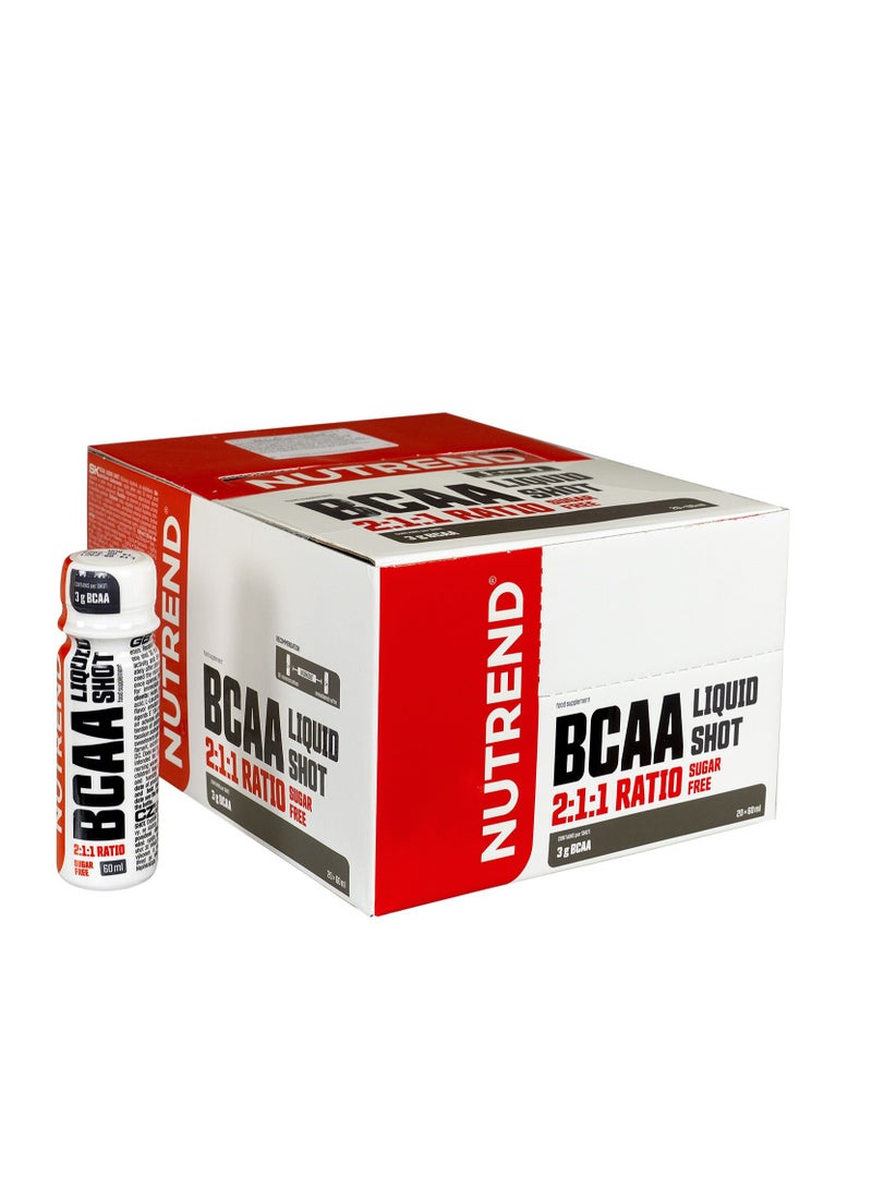 NUTREND BCAA Liquid Shot Sugar Free 60 ml x 20 Pcs - Image 2