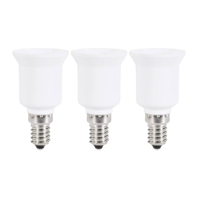 E14 to E27 Lamp Base Converter, e14 e27 Adapter LED Light Sockets Adapter Light Bulb Socket, Bulb Base Adapter, Lamp Holder Converters (3Pcs) - Image 2