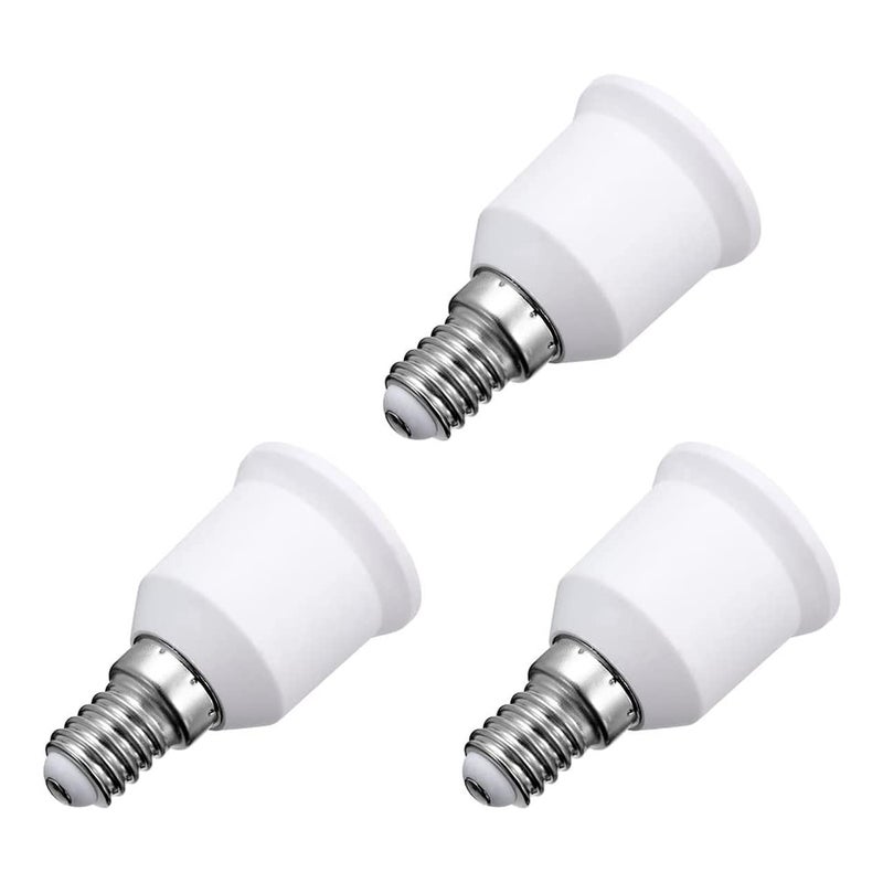 E14 to E27 Lamp Base Converter, e14 e27 Adapter LED Light Sockets Adapter Light Bulb Socket, Bulb Base Adapter, Lamp Holder Converters (3Pcs) - Image 1