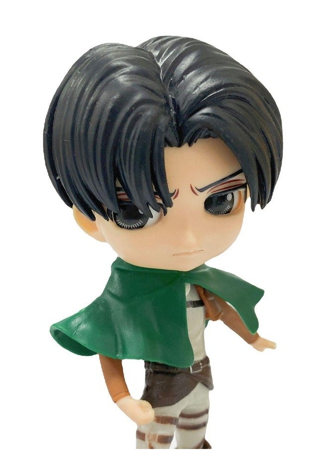 HALAMODO - Attack on Titan Q Version Big Head Figure Model of Captain Levi  Doll Decoration - Image 1
