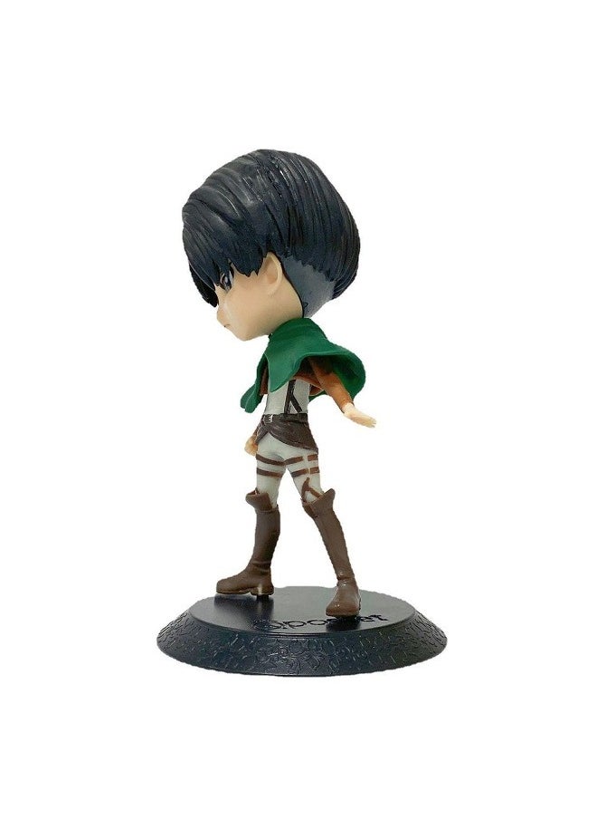 HALAMODO - Attack on Titan Q Version Big Head Figure Model of Captain Levi  Doll Decoration - Image 1