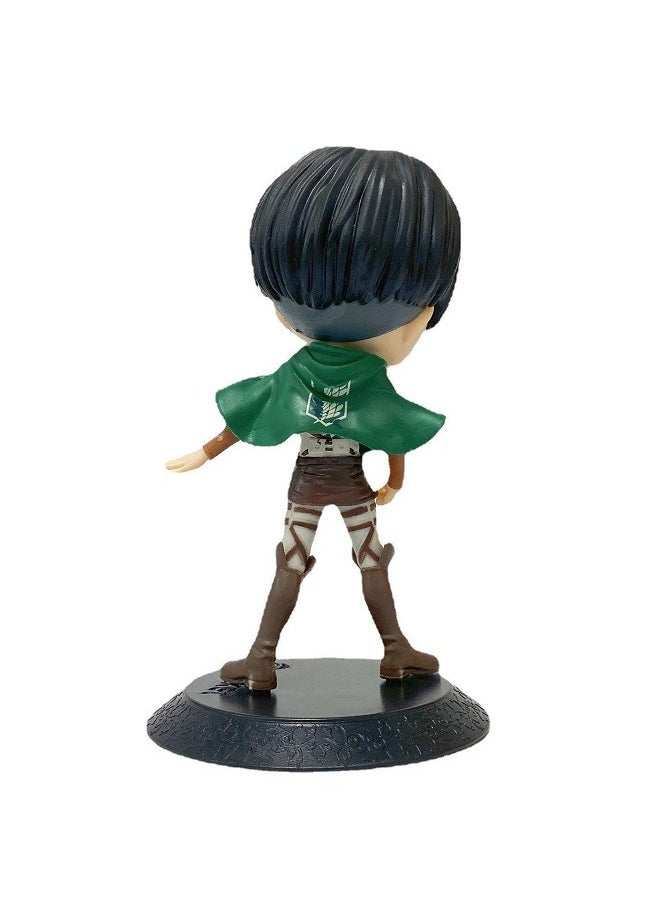 HALAMODO - Attack on Titan Q Version Big Head Figure Model of Captain Levi  Doll Decoration - Image 1