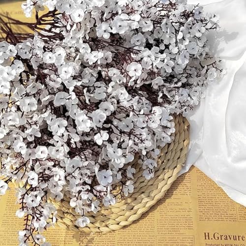 VERVENIX 1 Bunch Artificial Baby's Breath Gypsophila Flower Bunch – Perfect for Weddings, Home & Festival Decoration (Pack of 1, White) - Image 5