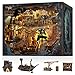 VORATHIS Book Nook Kit DIY 3D Wooden Puzzle Miniature House with LED Lights Creative Crafts for Adults Bookshelf Insert Decor Educational Gift for Family FriendsPirate Bay - Image 2