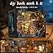 VORATHIS Book Nook Kit DIY 3D Wooden Puzzle Miniature House with LED Lights Creative Crafts for Adults Bookshelf Insert Decor Educational Gift for Family FriendsPirate Bay - Image 4