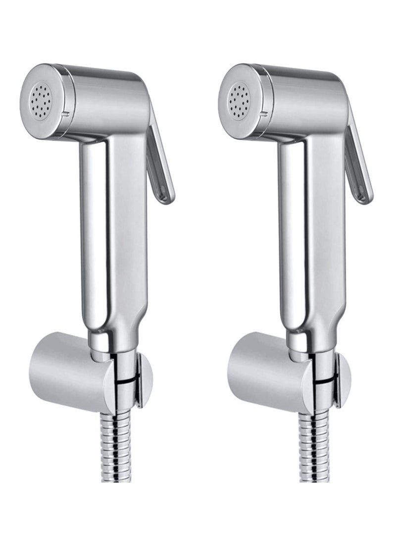 Drizzle DRIZZLE Rolex Health Faucet with 1 Meter Flexible Tube and Wall Hook (Pack of 2 Pieces) 