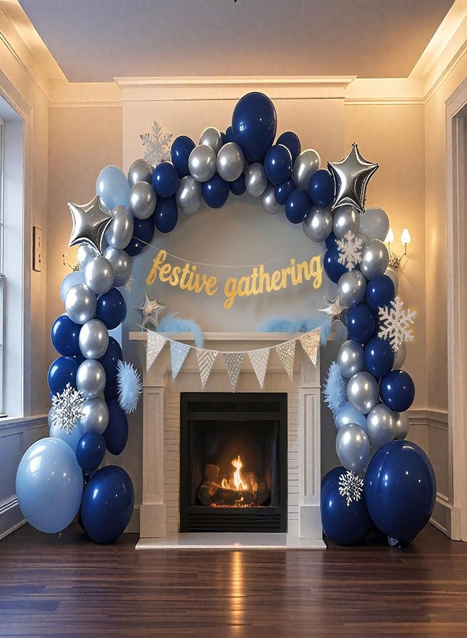 K.E.J. Navy Blue Balloons, 105pcs Dark Blue Latex Party Balloon for Garland & Arch, Blue Party Decorations for Boy Birthday, Father's Day, 4th of July, Veteran's Day, Baby Shower, Gender Reveal, Anniversary - Image 5