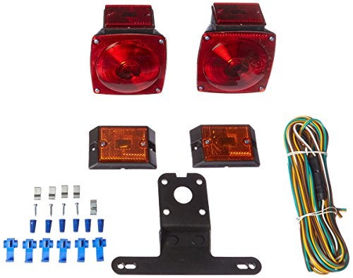 MAXXHAUL 70094 12V Incandescent Trailer Light Kit | Stop, Tail, Brake, Turn Lights | License Plate Light Included | Stud-Mount Design | DOT Compliant | Fits Utility, Cargo, Camper, RV, Truck Trailers - Image 1