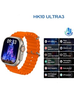 HK HK10 Ultra 3 AMOLED Smart Watch New ChatGPT Wearfit GPT  Market Live Photo Preview TWS Wireless Headphones Local Album Wrist Ebook 3D Visual Action  - Image 1