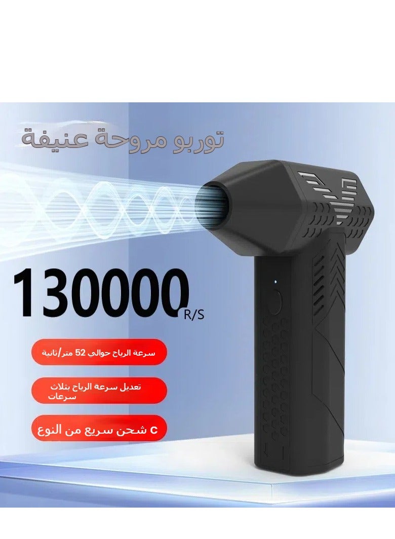 Loquat 130,000 RPM High-Airflow Cordless Turbine Fan with 4 Nozzles - Water u0026 Snow Blowing Tool (Upgraded Model) - Image 2