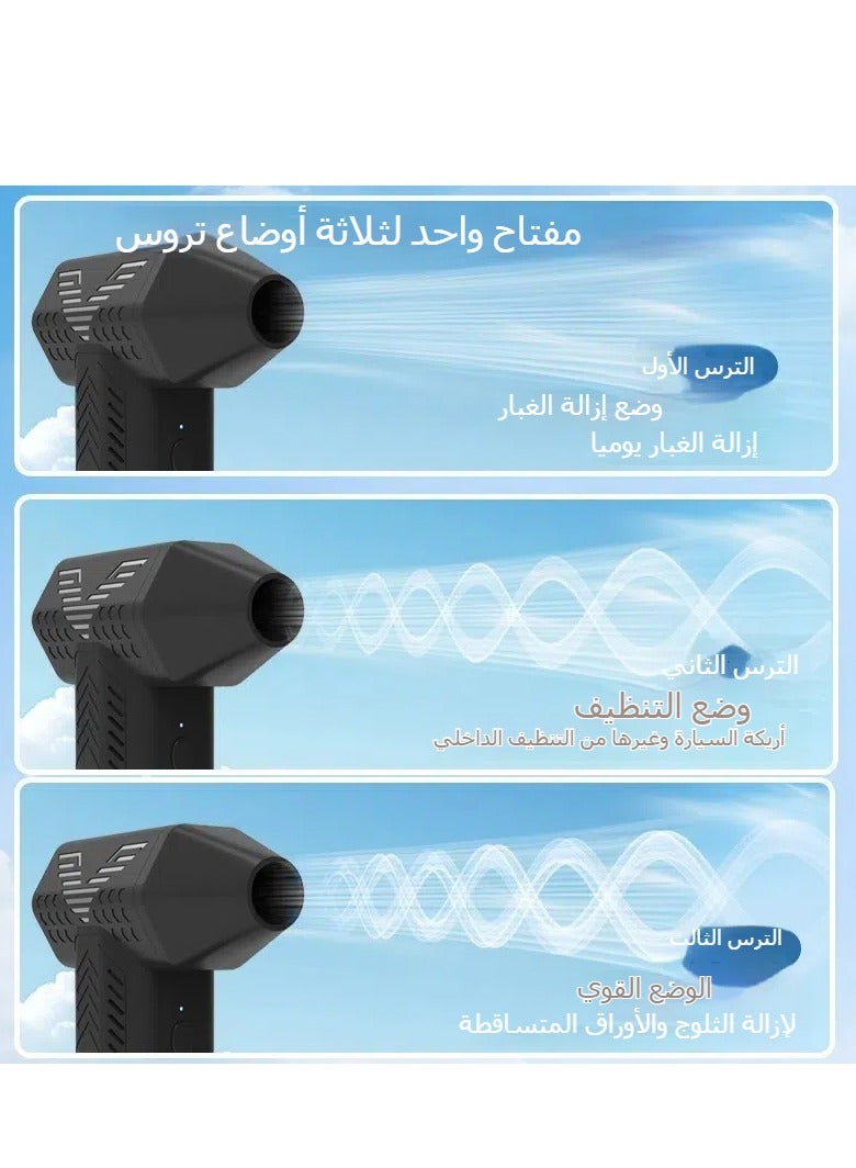 Loquat 130,000 RPM High-Airflow Cordless Turbine Fan with 4 Nozzles - Water u0026 Snow Blowing Tool (Upgraded Model) - Image 3