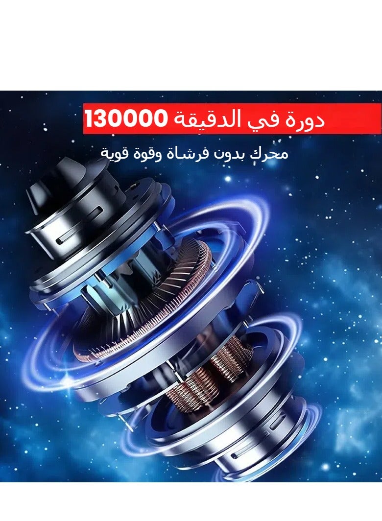 Loquat 130,000 RPM High-Airflow Cordless Turbine Fan with 4 Nozzles - Water u0026 Snow Blowing Tool (Upgraded Model) - Image 5