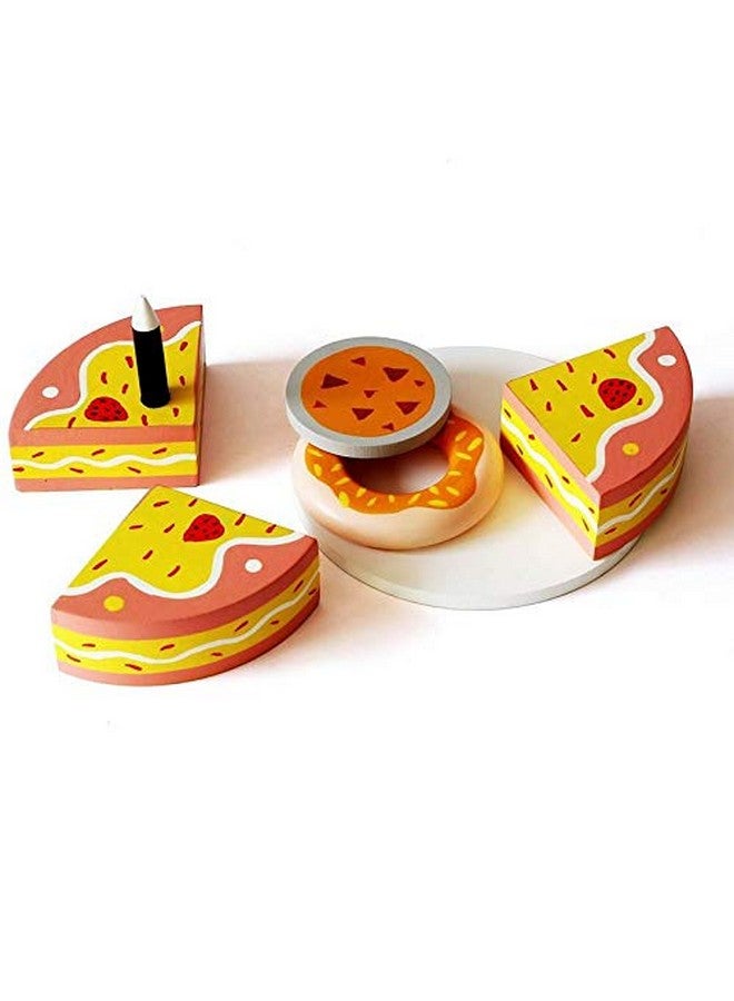 Shumee Wooden Pretend Play Dessert Set - Cake, Donuts, Cookies, Cupcake (3 Years+) | 100% Child Safe Materials | Eco Friendly & Sustainable | Pretend Play - Image 3