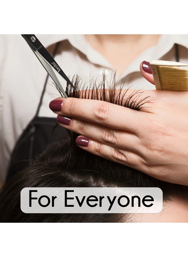 تيكتو مقص حلاقة تيكتو، مقص احترافي لقص الشعر من الفولاذ المقاوم للصدأ مقاس 6.6 بوصة، مقص حاد للغاية لقص الشعر للرجال/النساء مع حقيبة جلدية مجانية. - Image 5