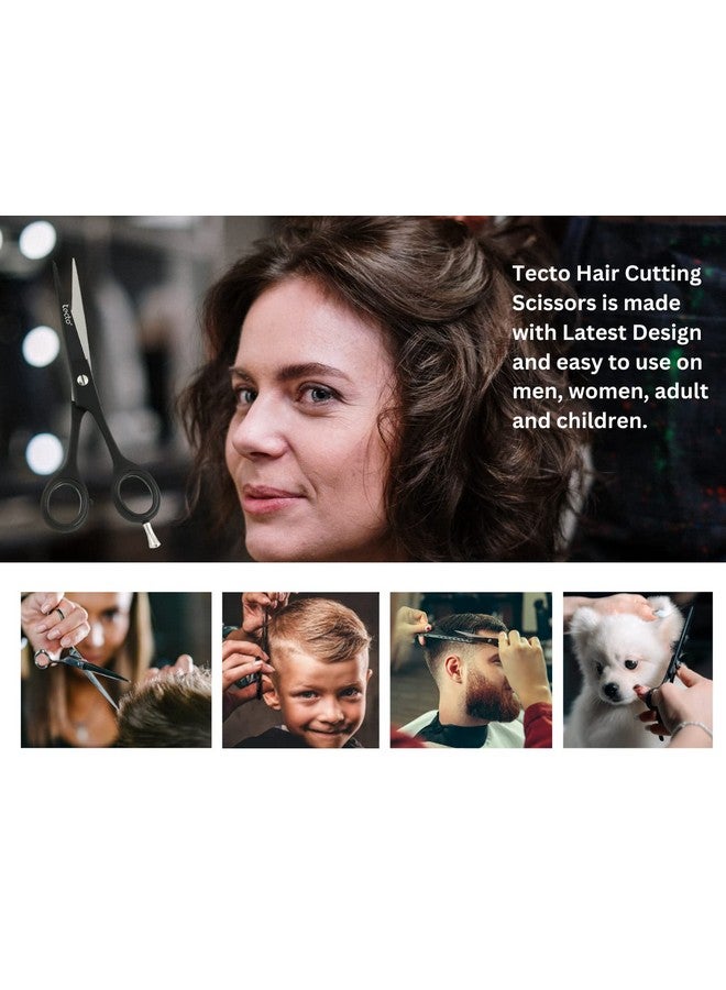 تيكتو مقص حلاقة تيكتو، مقص احترافي لقص الشعر من الفولاذ المقاوم للصدأ مقاس 6.6 بوصة، مقص حاد للغاية لقص الشعر للرجال/النساء مع حقيبة جلدية مجانية. - Image 4